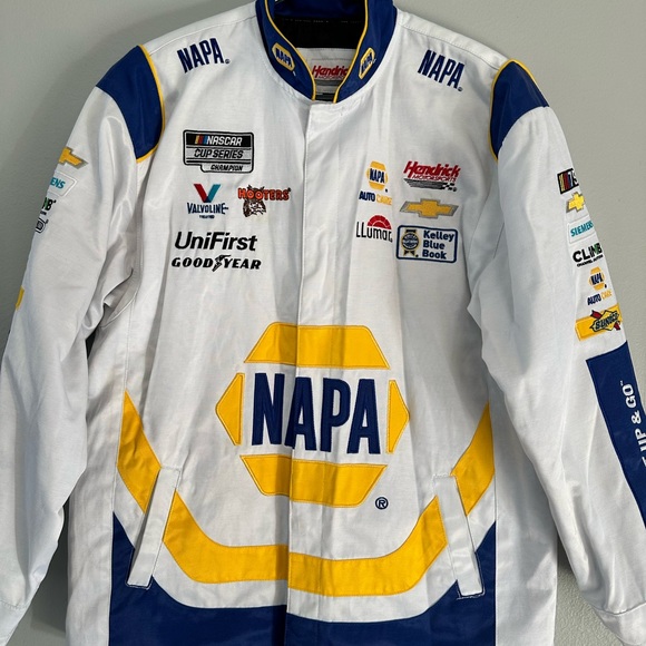 Hendrick Motorsports Other - Chase Elliott NAPA White and Blue Performance Racing Jacket